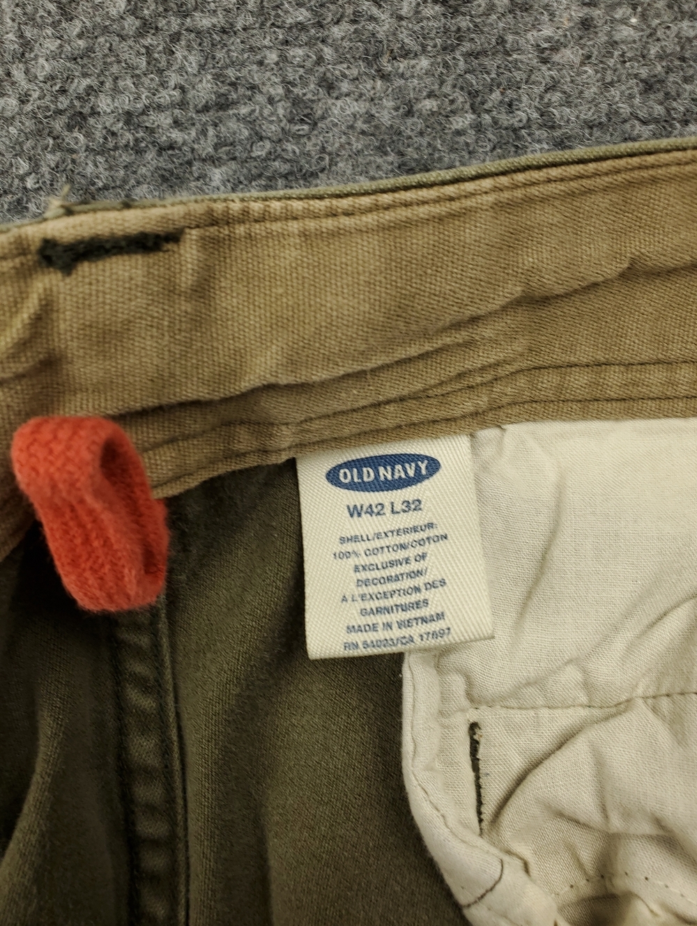 Vintage Y2K 2003 Old Navy Cargo Pants 42x32 Baggy Loose Fit Paratrooper Military - Picture 3 of 14